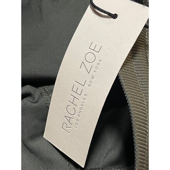 Rachel Zoe Mid-Rise Jogger Pants XXL Dark Olive Green Drawstring Ribbed Cuffs - Picture 9 of 10